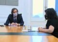 El Presidente Alberto Fernández está reunido con Carla Vizzotti y Santiago Cafiero por el aumento de contagios.
