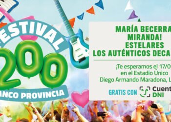 BANCO PROVINCIA CELEBRA SU BICENTENARIO CON UN FESTIVAL DE MÚSICA EN EL ESTADIO ÚNICO