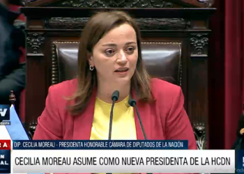 CECILIA MOREAU ASUMIÓ COMO LA PRIMERA PRESIDENTA MUJER DE LA CÁMARA DE DIPUTADOS