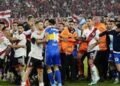 Escandaloso final en el Superclásico entre River Plate y Boca Juniors: el festejo de gol que terminó en una batalla campal con 7 expulsados