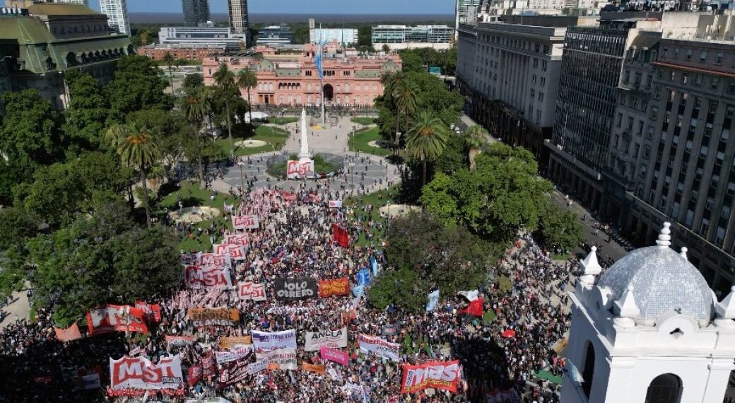 Incidentes en la marcha piquetera