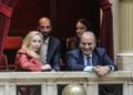 Karina Milei y Guillermo Francos regresaron al Congreso para seguir de cerca la votación de la Ley Bases
