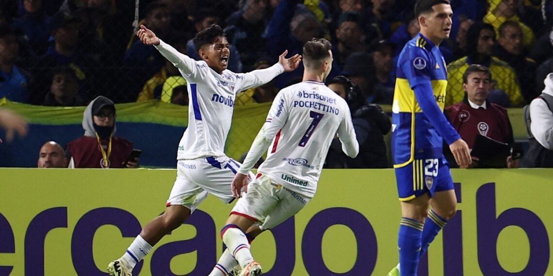 Boca lo ganaba ante Fortaleza, pero se le escapó sobre el final