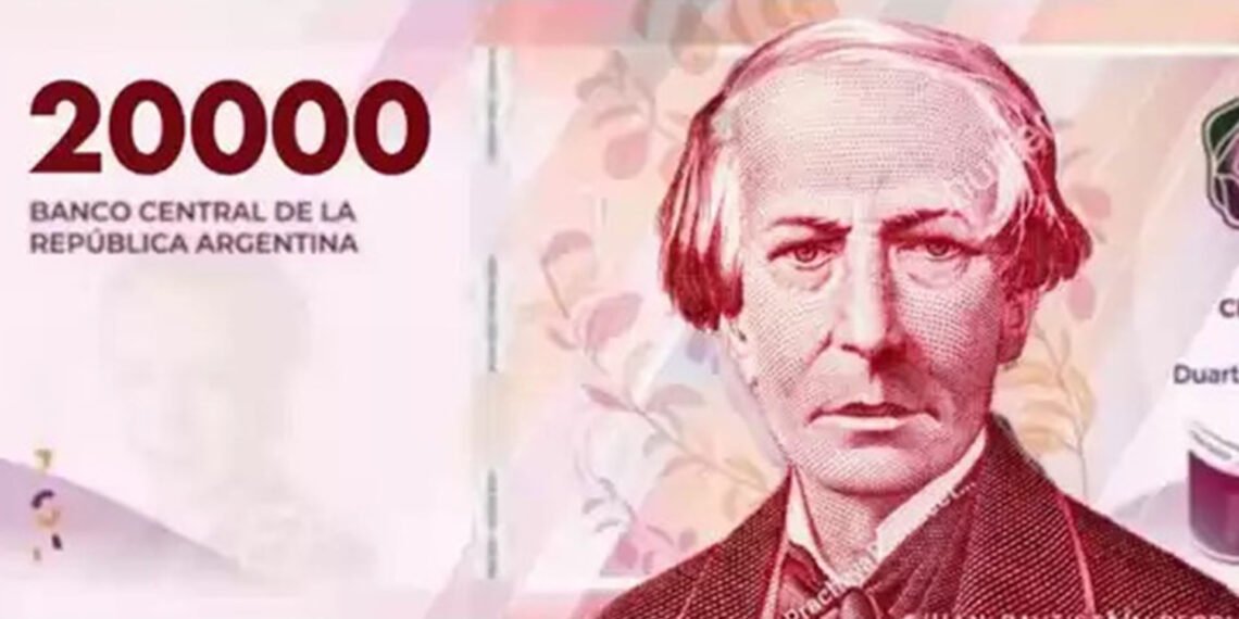 Los nuevos billetes de $20 mil circularán en octubre