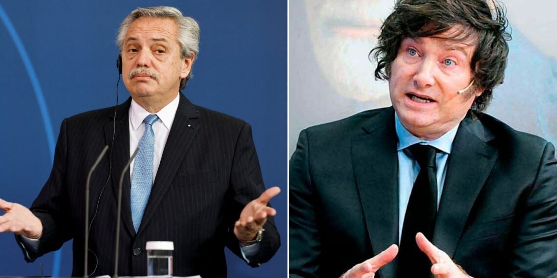 Milei analizó las denuncias contra Alberto Fernández