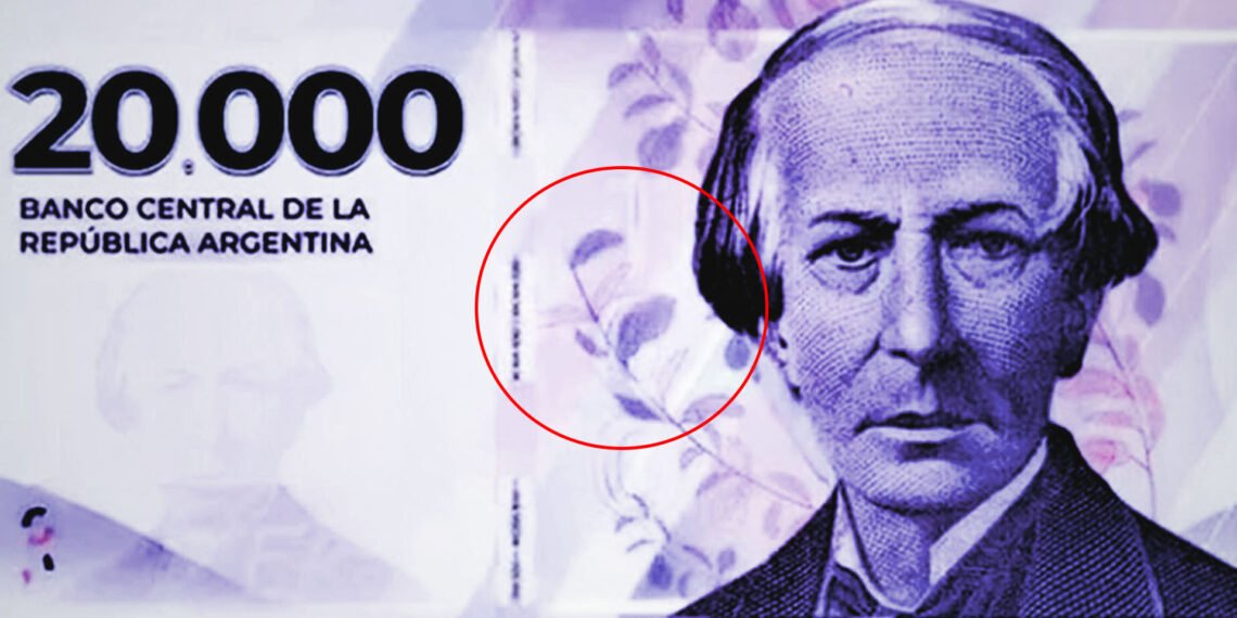 Nuevo billete de $20.000, comienza a circular en la República Argentina