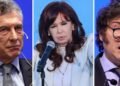 CFK y Kicillof tanto Macri y Milei tienen una división muy fuerte
