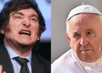 Milei y su comitiva en Roma