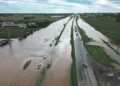 Por el temporal, cortan el tránsito en el puente Zárate-Brazo Largo