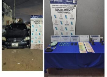 Detienen a dos dealers con droga para su venta en barrio Pompeya