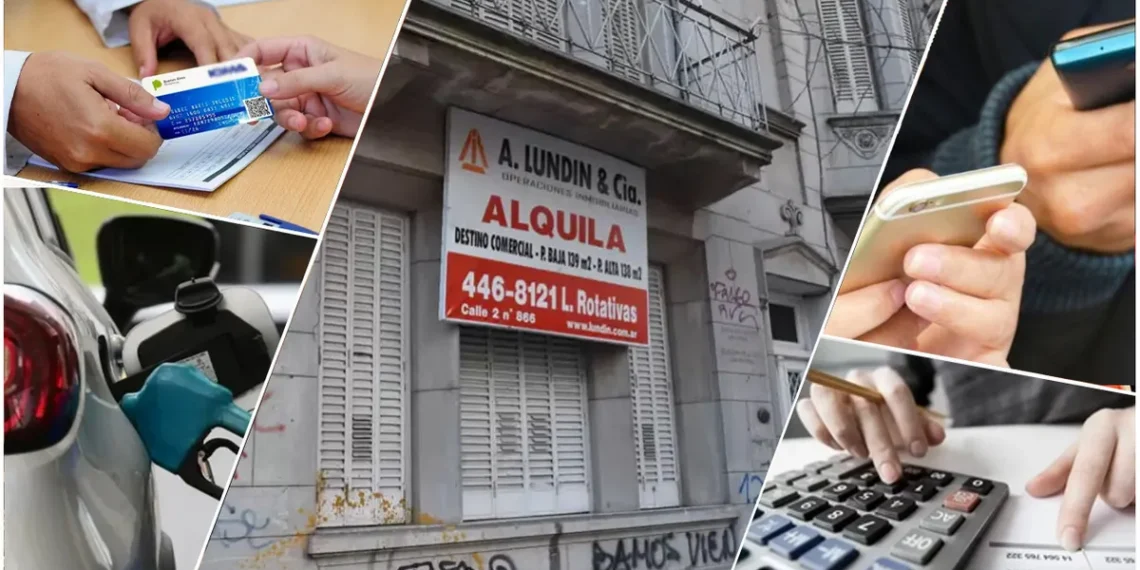 Octubre con aumentos en transporte, alquileres y servicios.