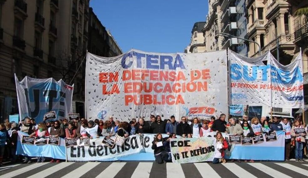Congreso: foco del reclamo docente