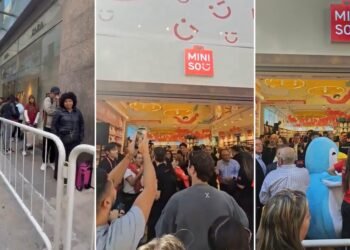 Éxito rotundo en la inauguración del primer local de Miniso en Argentina, con filas de hasta cinco cuadras
