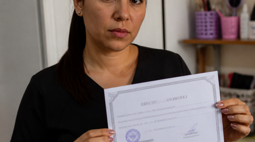 Descubren un escándalo en La Matanza tras la denuncia de una estética por certificados falsificados