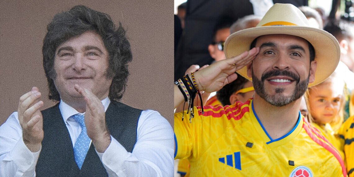 Javier Milei celebra el triunfo de Abelardo de la Espriella en Colombia