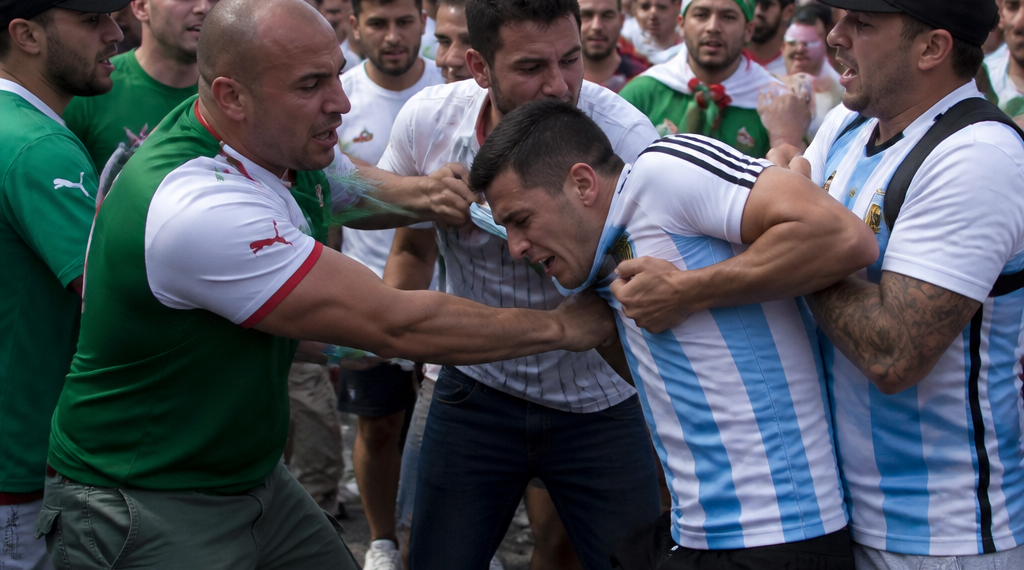 Conflictos en Nueva York: desmanes entre hinchas de Argentina y Argelia antes del Mundial