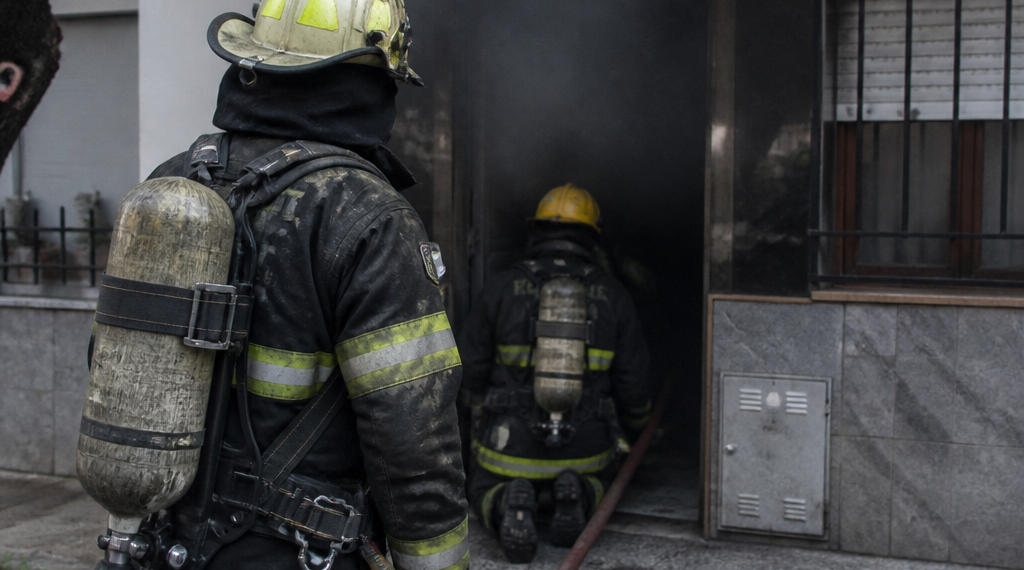 Incendio en Villa Santa Rita: bomberos y rescatistas intervienen en la situación