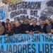 El tibio inicio del plan de lucha de la CGT, con escasa movilización y ausencias notables