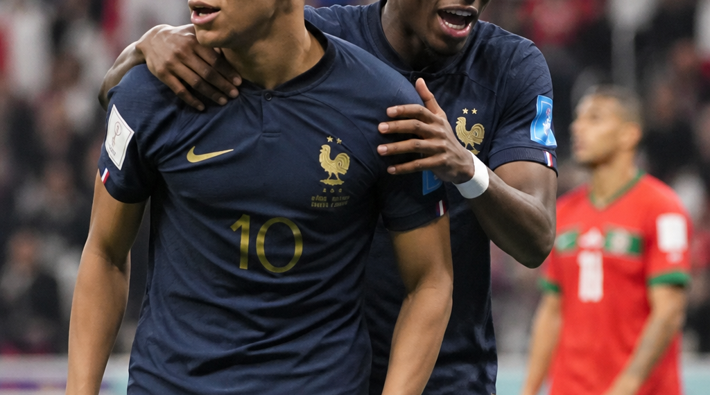 Francia avanza a semifinales tras vencer a Marruecos 2-0
