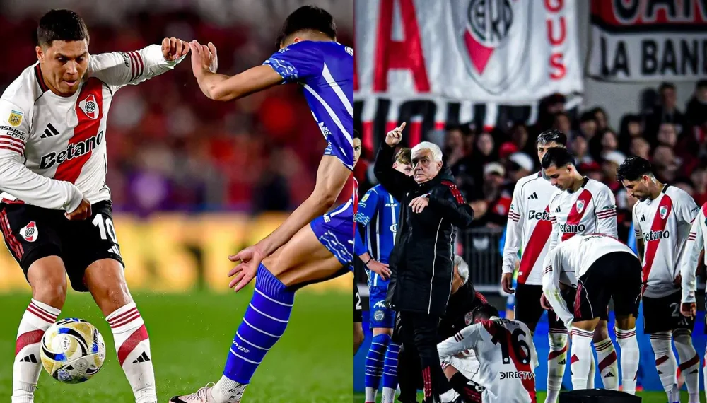 River enfrenta nuevas preocupaciones: tres lesiones ante Gimnasia
