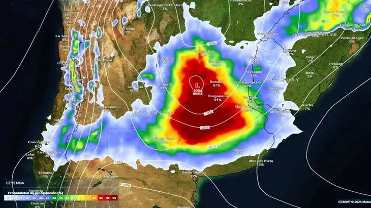 Tres días de ciclogénesis traerán intensas lluvias y descenso de temperaturas