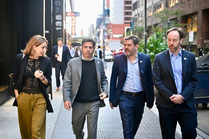 Kicillof se reunió en Nueva York con autoridades internacionales y mantuvo encuentros con inversores